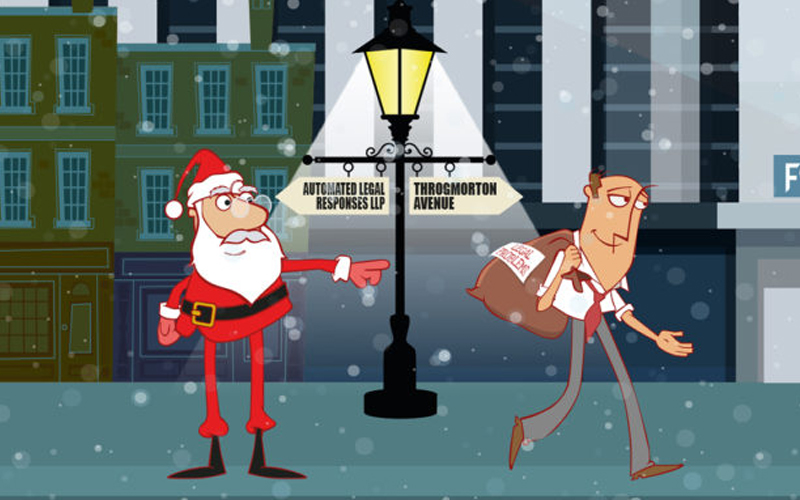 Fox Partners Animated Christmas Card Rare Design Ltd